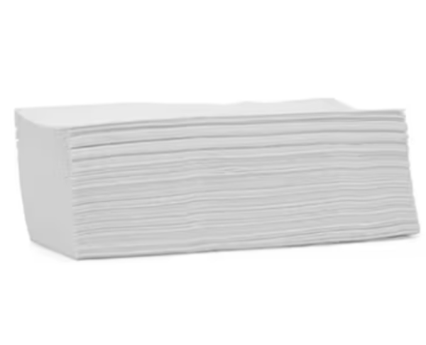 Victoria Bay Folded Paper Towel 9X9.45 IN 1PLY Recycled Paper White Multifold Embossed