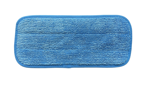 10" inch Blue Microfiber Flat Mop With Velcro - Image 3