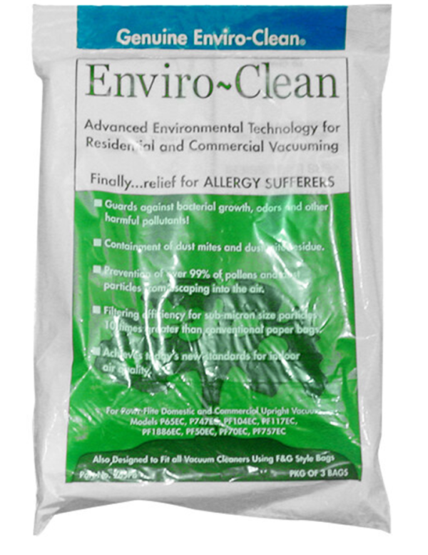 Enviro-Clean paper bag, 9-Pack. Genuine Enviro Clean