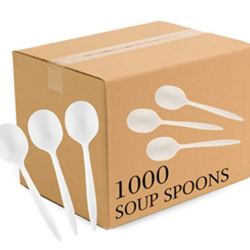 Spoon Soup Medium Weight White Soup 1000 ct