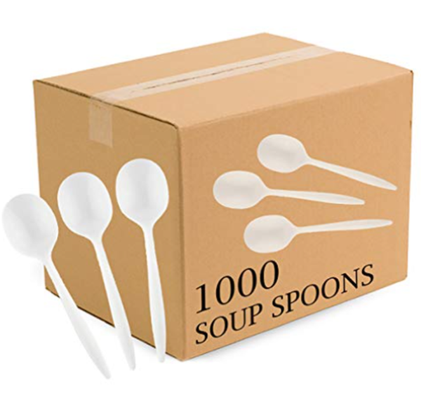 Spoon Soup Medium Weight White Soup 1000 ct