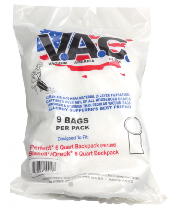 Backpack Vacuum Bags (9 Pack) Vac39