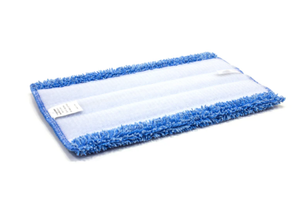 10" inch Blue Microfiber Flat Mop With Velcro - Image 2