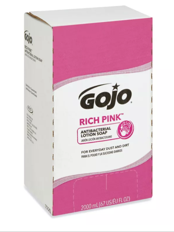 GOJO NXT Deluxe Lotion Soap w/Moisturizers, Floral, Pink, 2000mL Refill, 4/CT