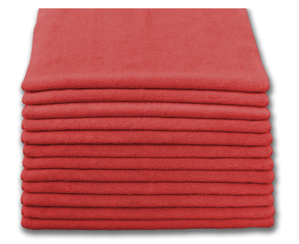 Microfiber Terry Cloths Red