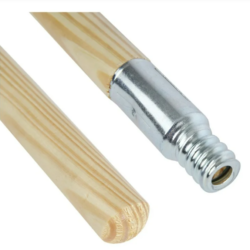 Metal Tip Threaded Wooden Handle
