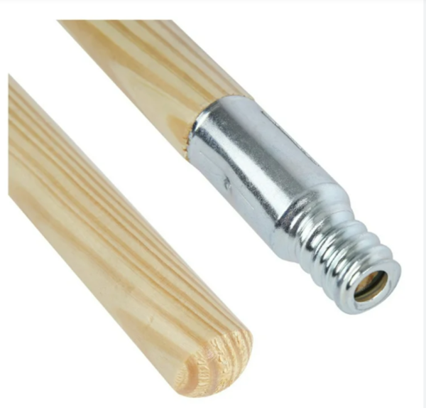 Metal Tip Threaded Wooden Handle